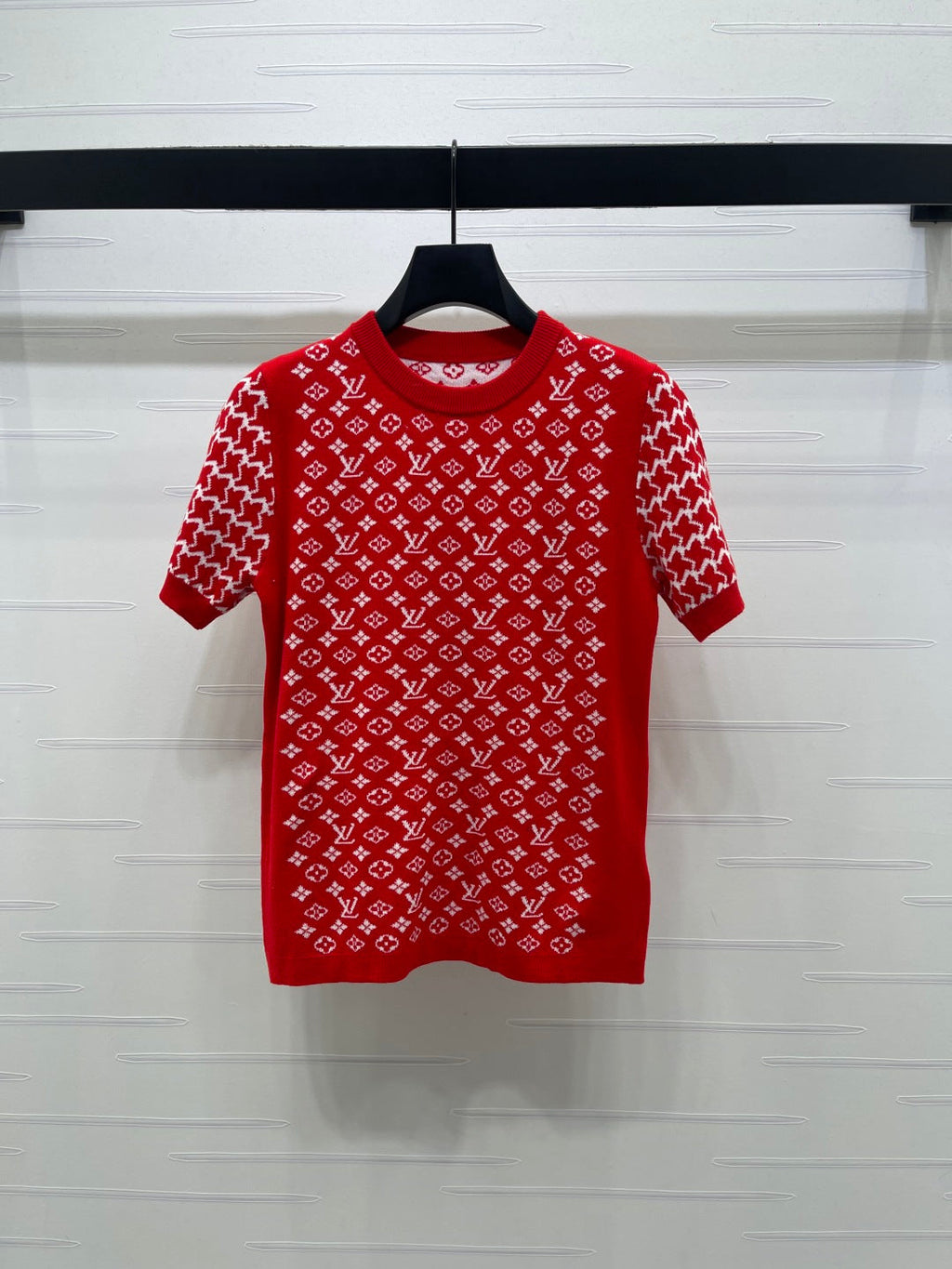 LV Jacquard Crew Neck Shirt