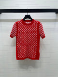 LV Jacquard Crew Neck Shirt