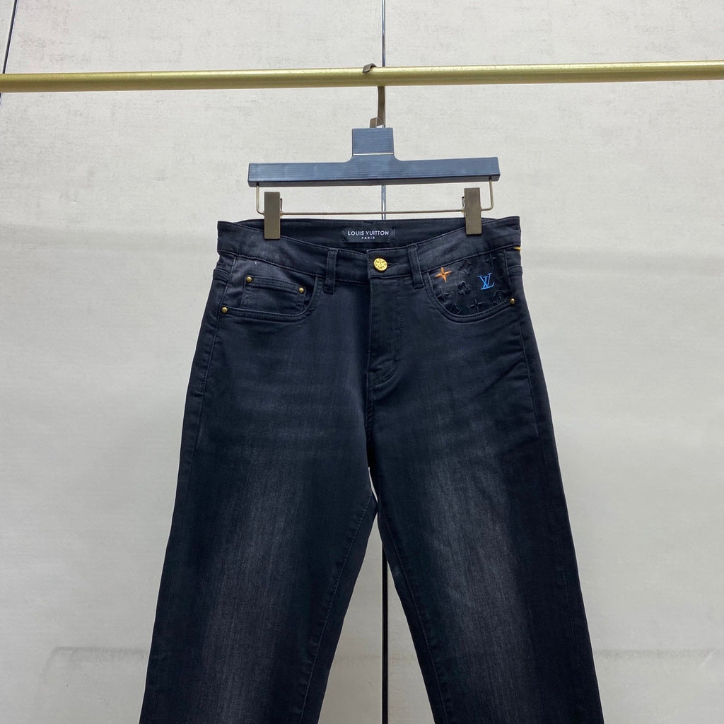 LV Slim Fit Straight Leg Jeans