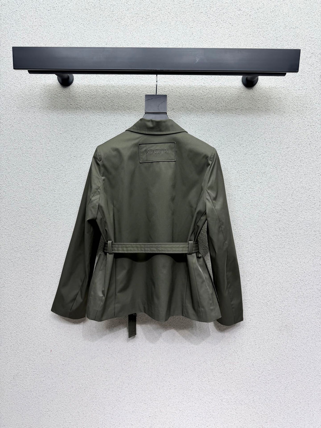 LV Military Green Metallic Jacket - Women's