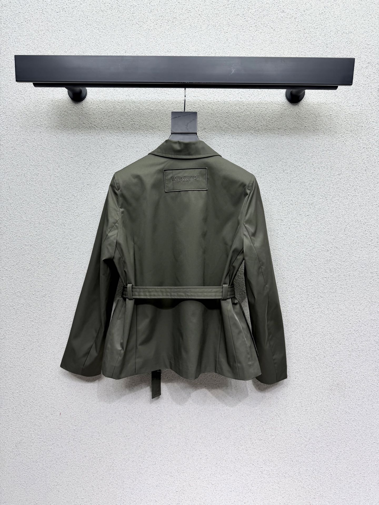 LV Military Green Metallic Jacket - Women's