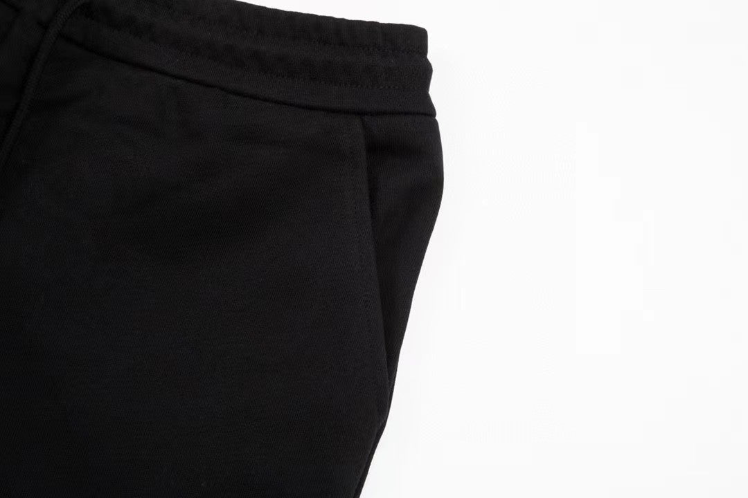 Balenciaga minimalist logo embroidered shorts