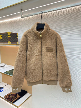 LV Teddy Wool Waist-Clinching Jacket