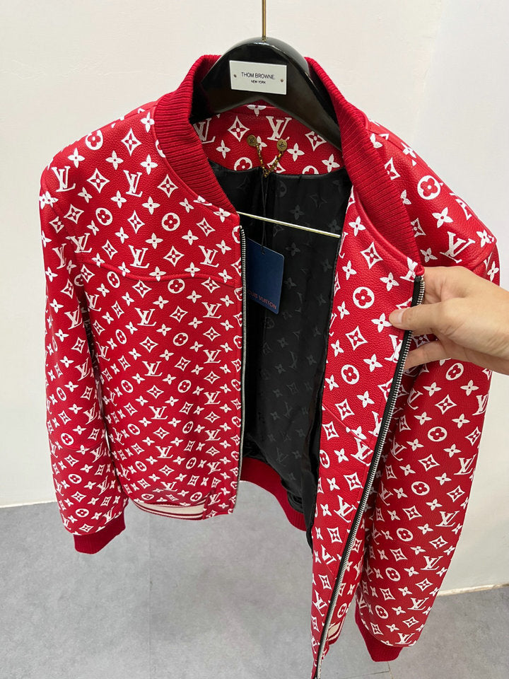 LV × Supreme Leather Jacket