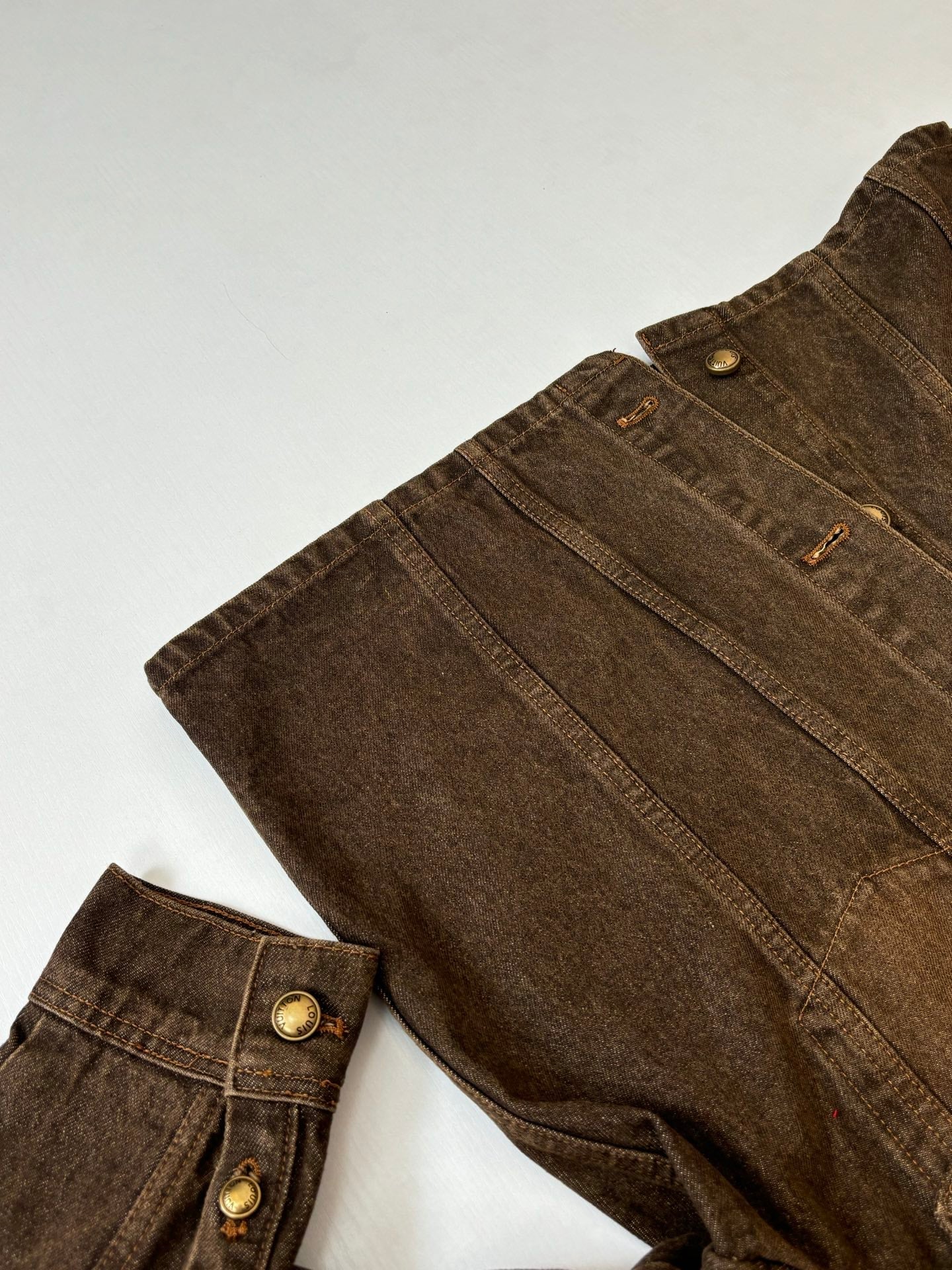 LV Coffee Denim Jacket