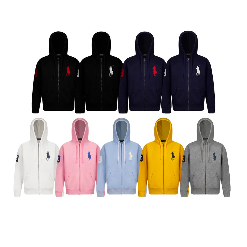 Polo Lauren Sleeve Zip-Up Cardigan Sweatshirt
