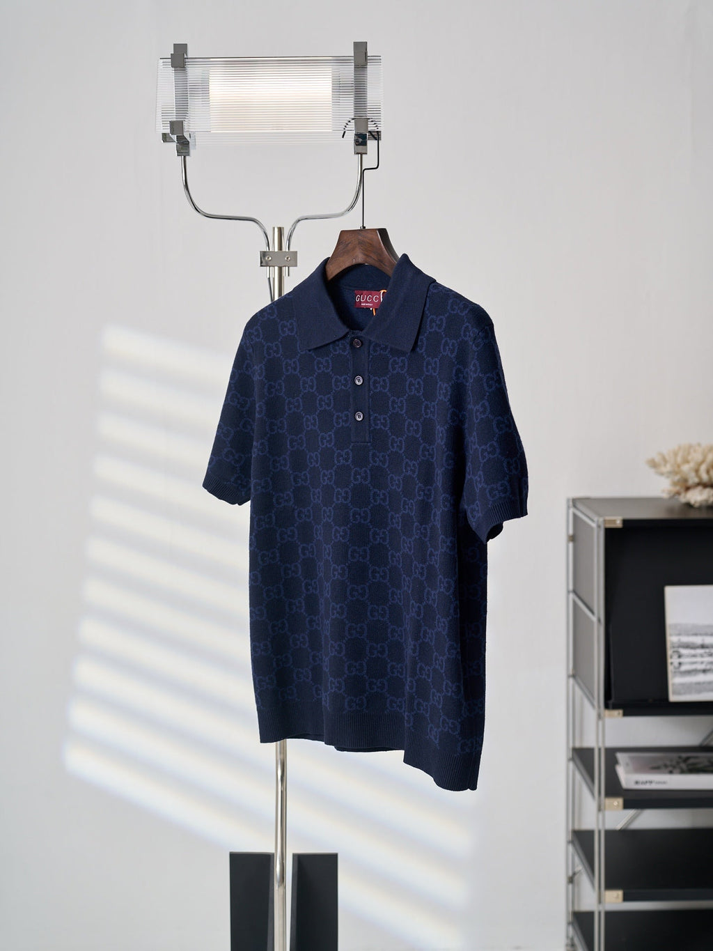 Gucci Jacquard All-over Knit Polo shirt