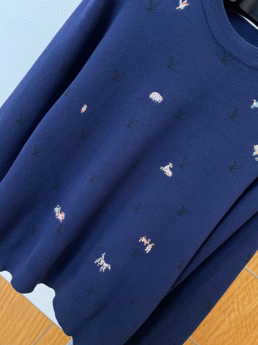 LV All-over Animal embroidery Sweater