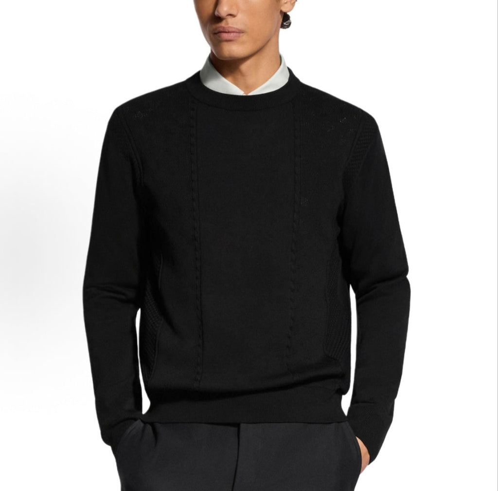 LV Jacquard Patchwork Kniy Sweater