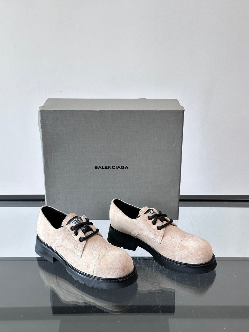 Balenciaga Geniune Leather Derby Shoes