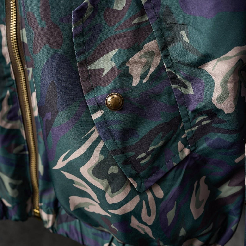 LV/Louis Vuitton Camouflage Monogram Logo Reversible Jacket
