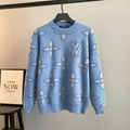 LV Jacquard Pullover Sweater