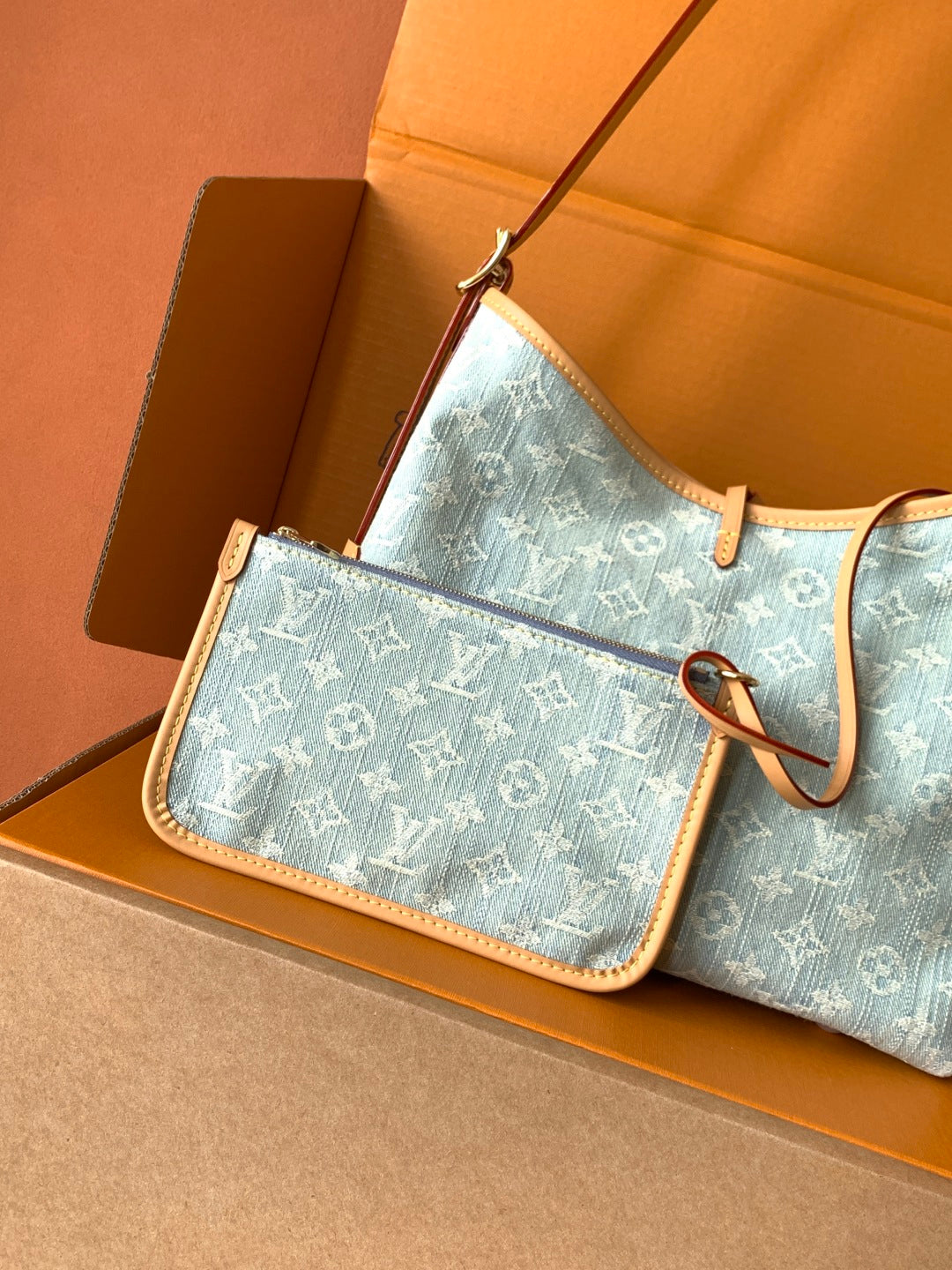 LV denim Handbag