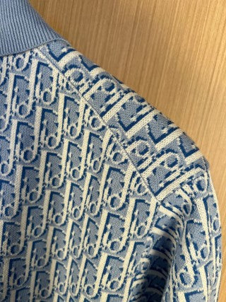 Dior Oblique Knit Polo Shirt