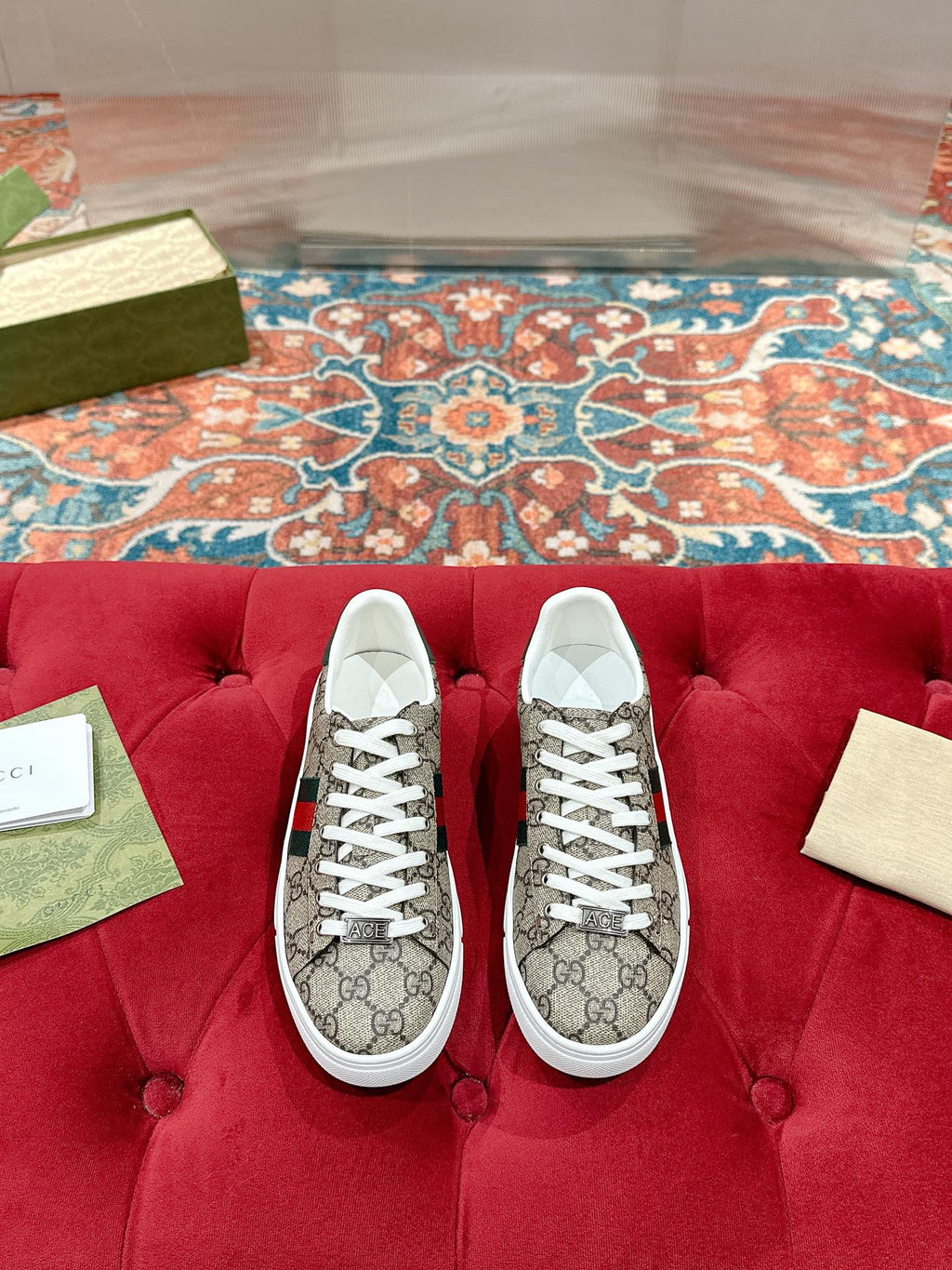 Men's GG Ace sneaker with Web