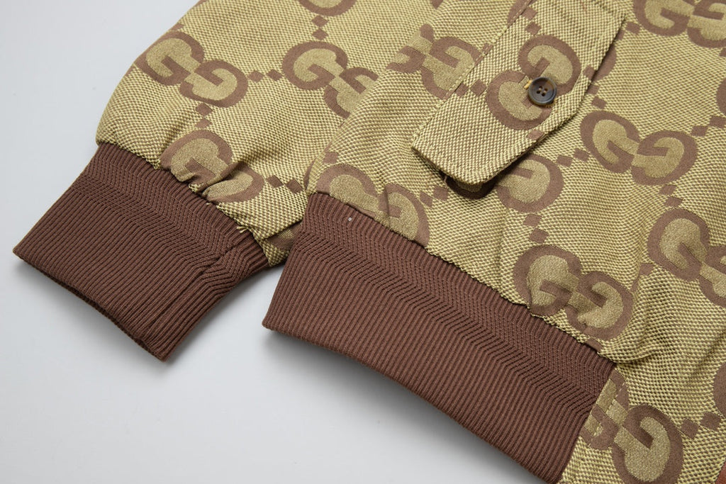 GG Double G Jacquard Stand Collar Jacket