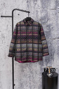 LV Dark Red Long-Sleeve Shirt Jacket