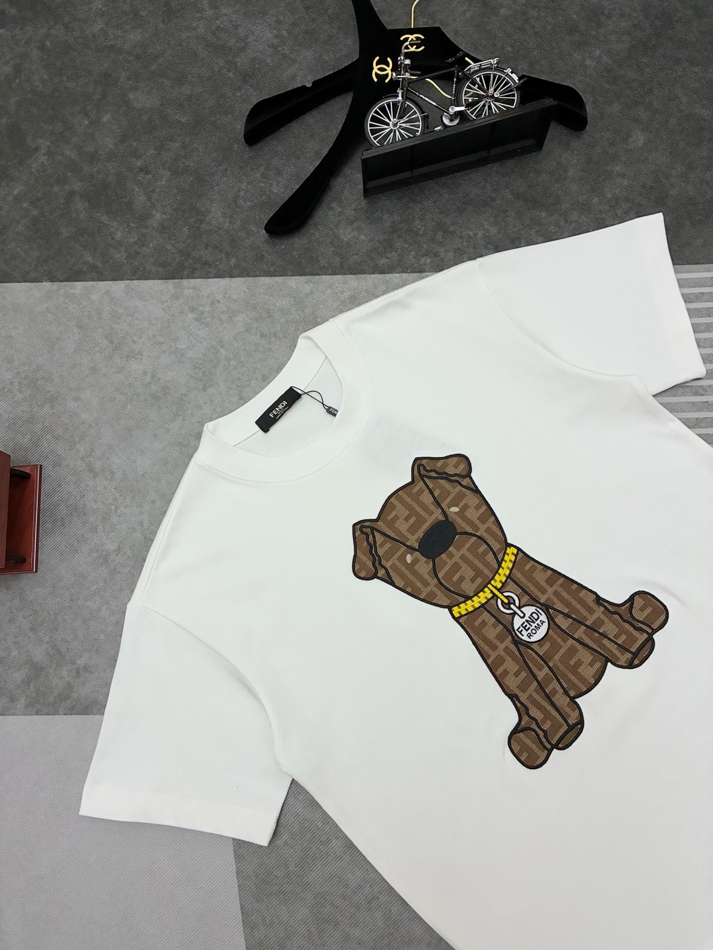 Fendi Embroidered Cotton Short-Sleeve T-Shirt