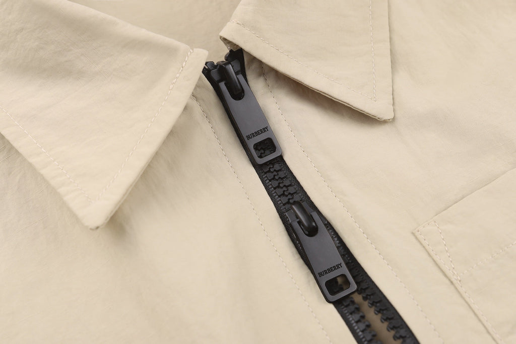 Burberry Knitted Embroidered Zip Shirt