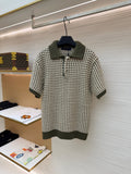 LV Jacquard Knit Short-Sleeve shirt