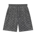 LV Monogram jacquard velvet shorts