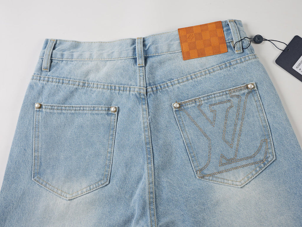 LV Denim Shorts