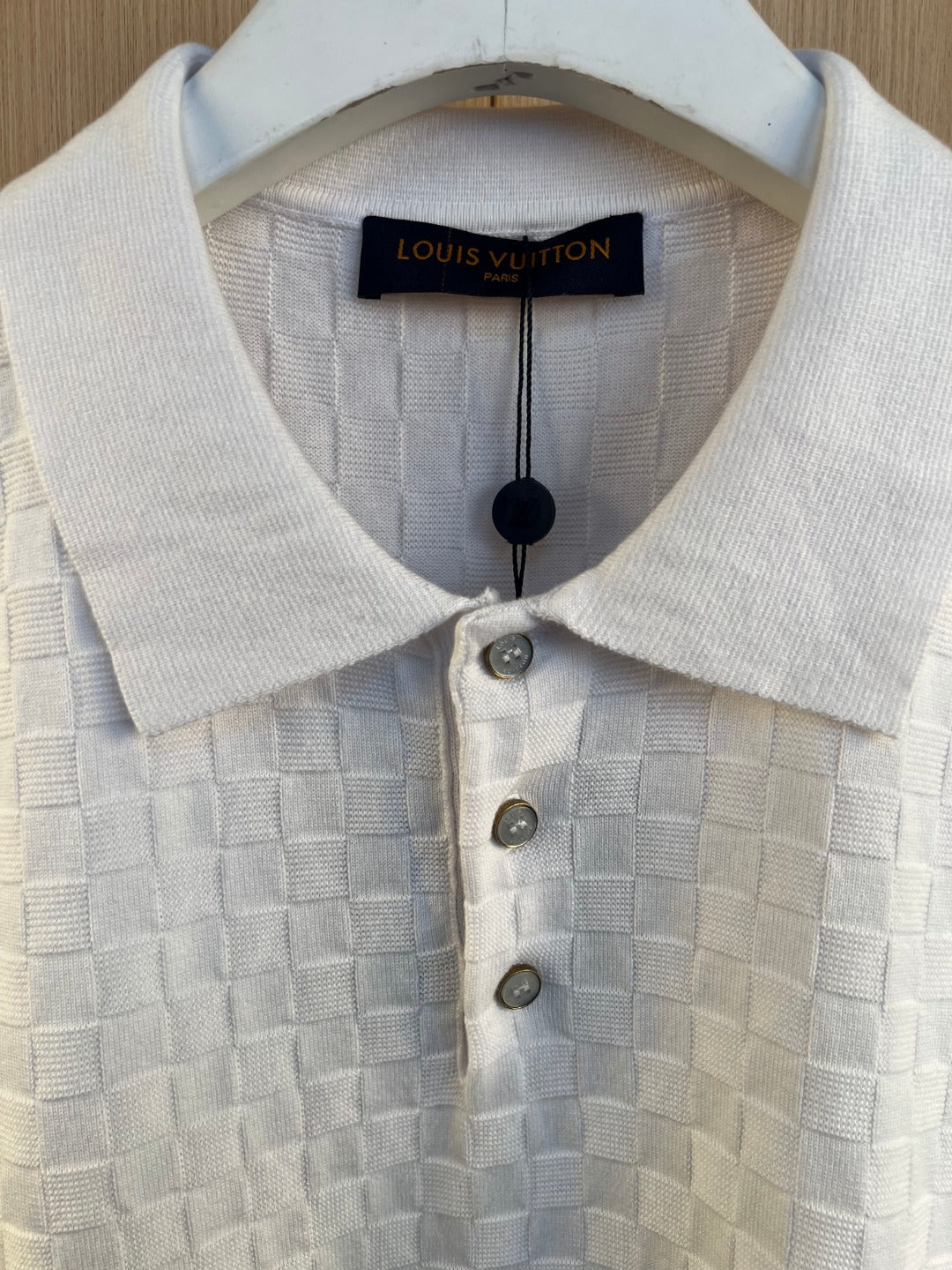 LV Jaquard Knit Short sleeve Polo Shirt