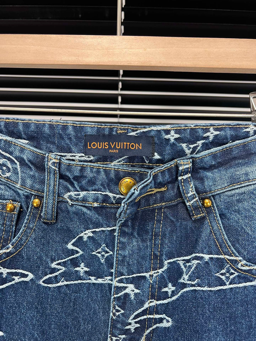 LV Cloud Jacquard Denim Jeans
