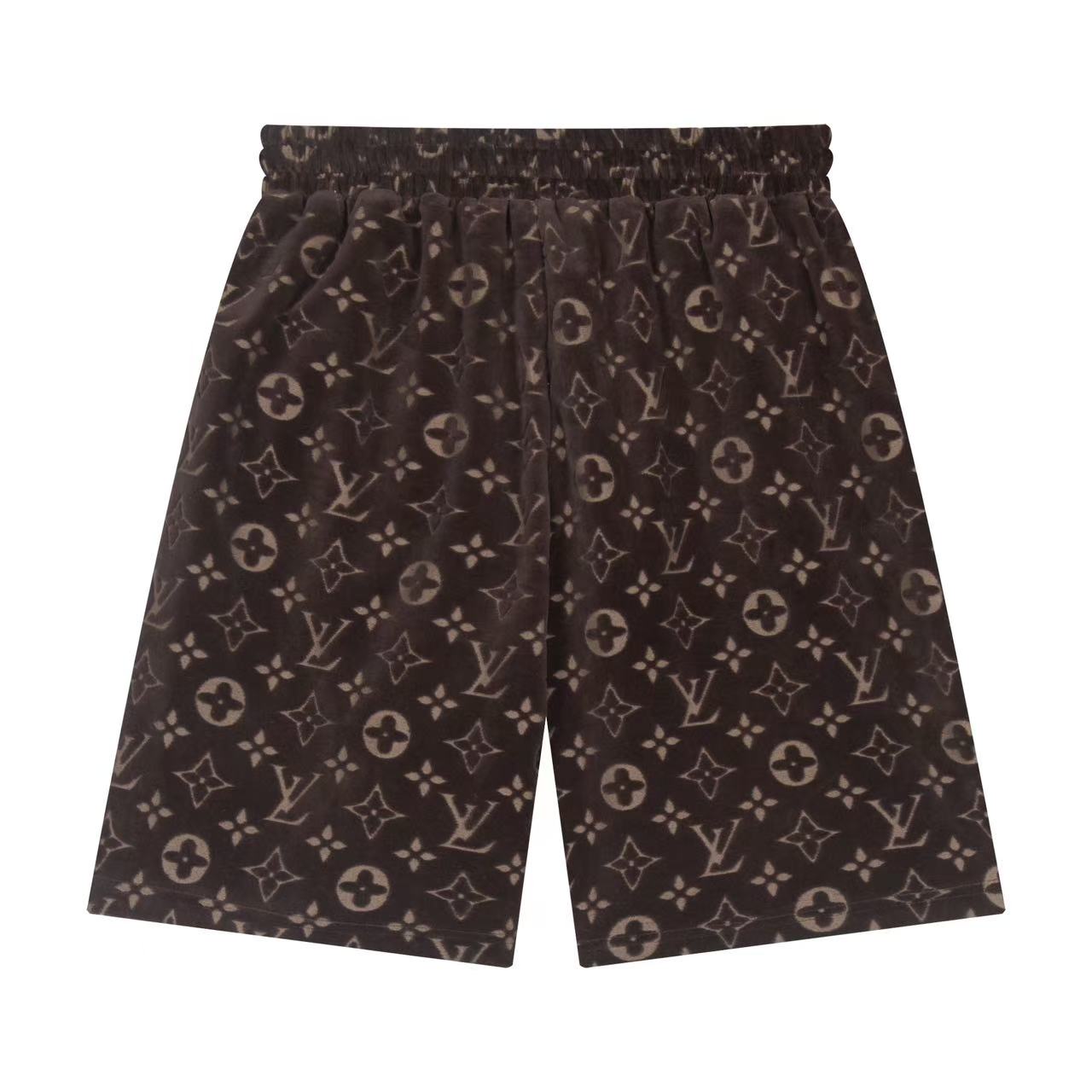 LV Monogram jacquard velvet shorts