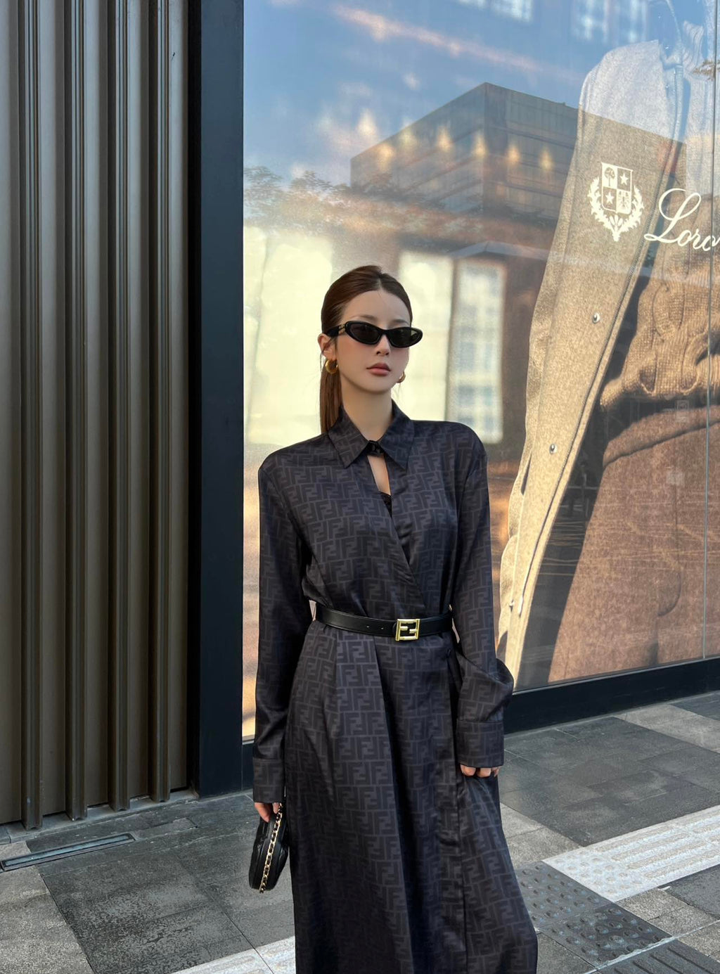 Women's Fendi Parent-Style Monogram Dress with Belt!
