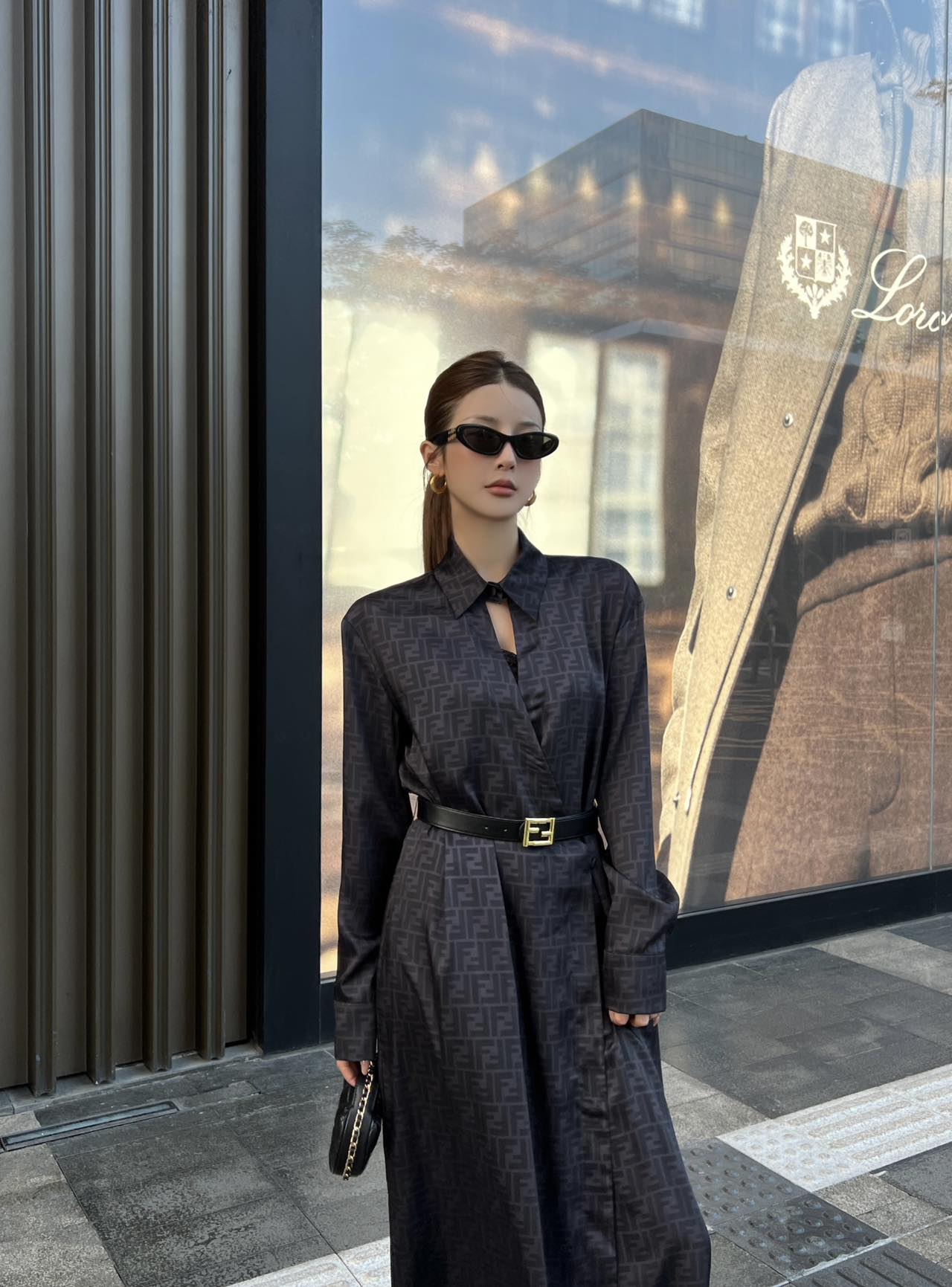 Women's Fendi Parent-Style Monogram Dress with Belt!