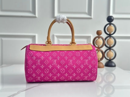 LV Boston Denim Handbag