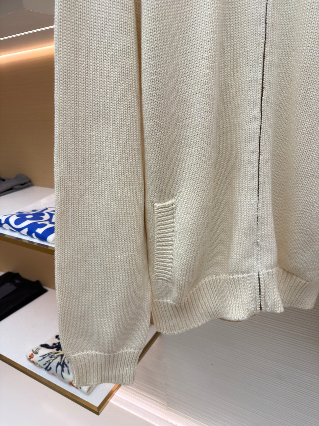 LV Knit Zip-Up Sweater