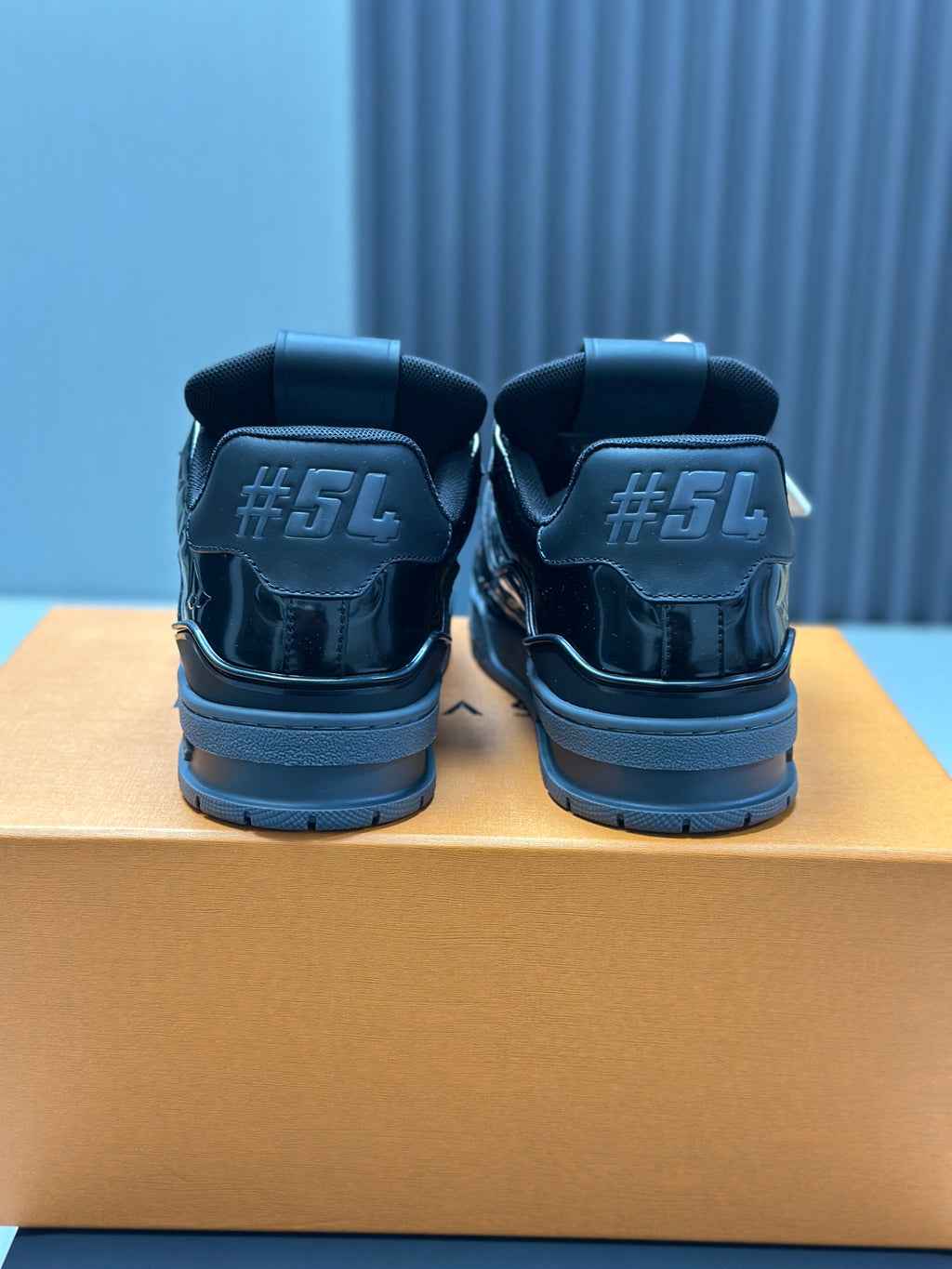 LV Trainers Patent Leather