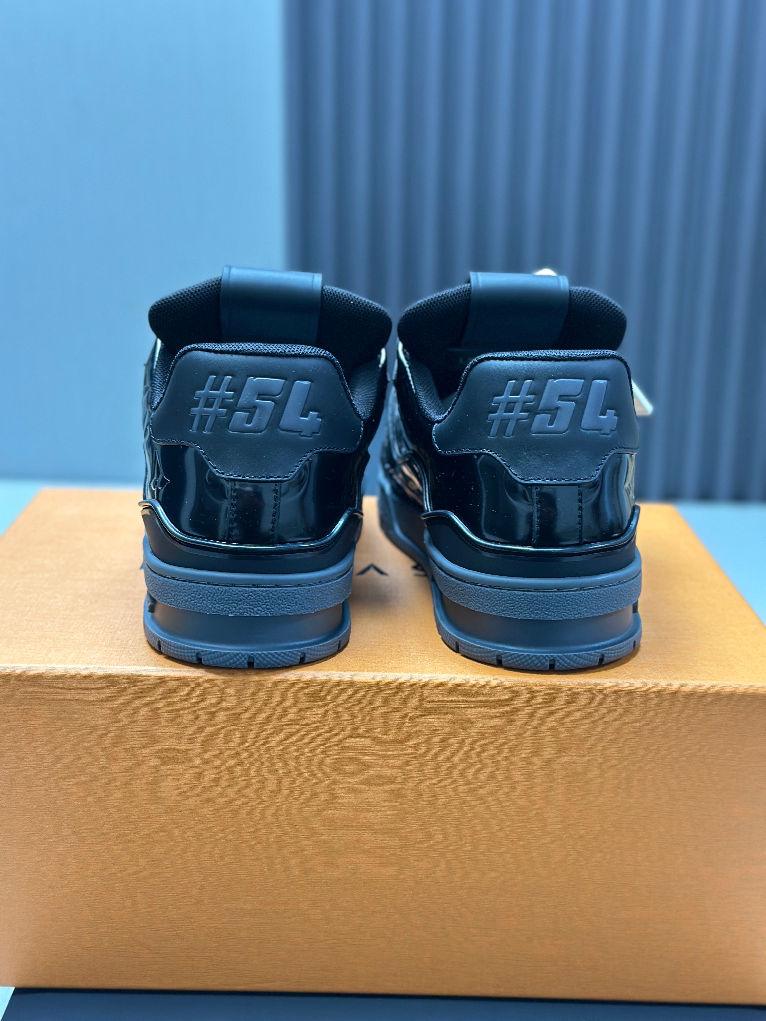 LV Trainers Patent Leather