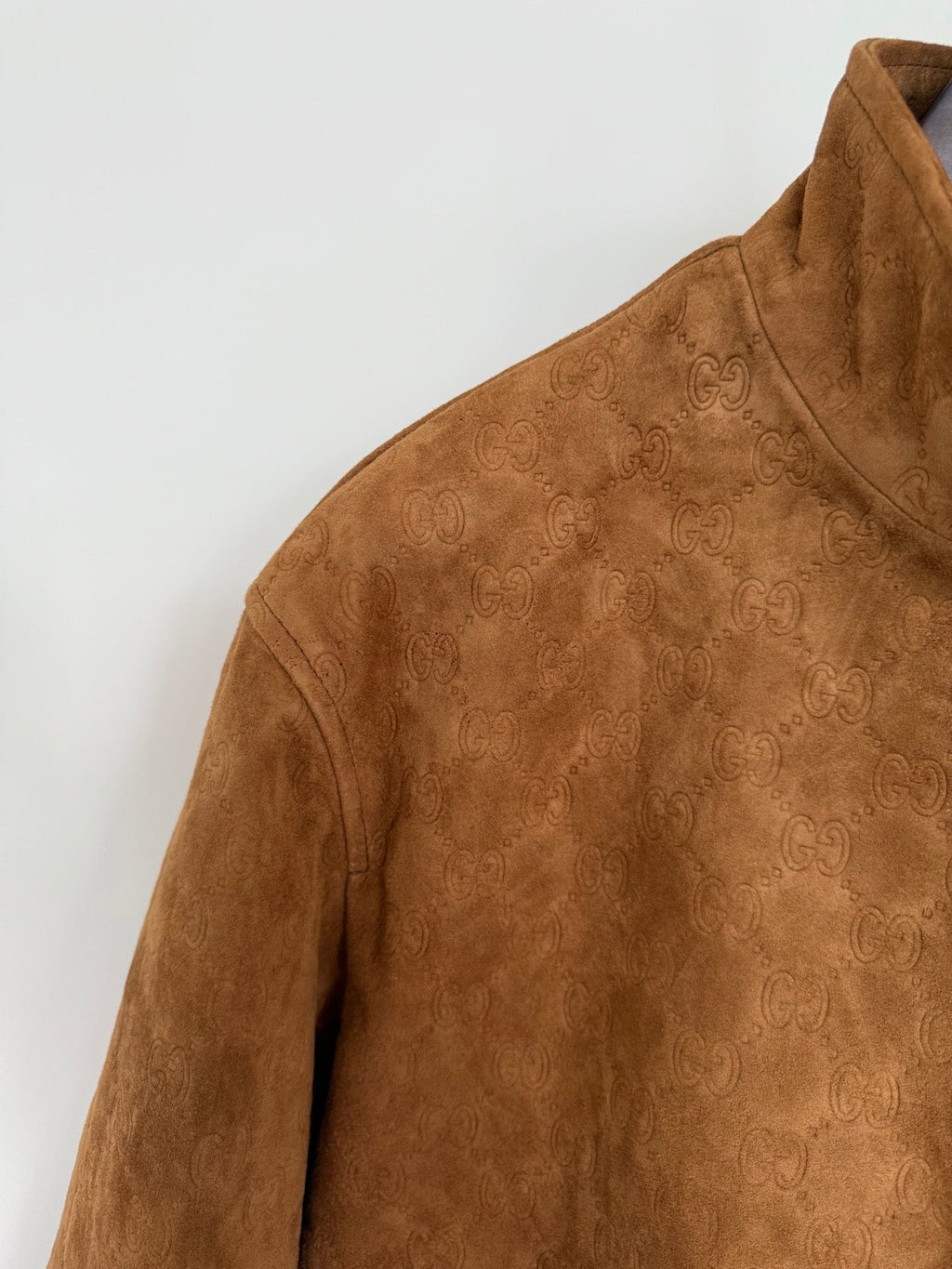 GG Embossed Leather Jacket