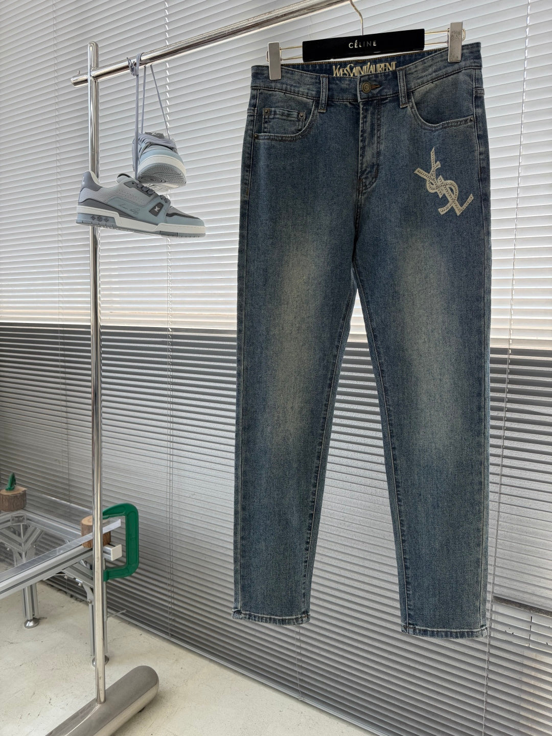 YSL Slim Straight Leg Denim Jeans