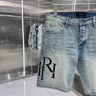 Amiri Letter Embroidered Denim Shirts
