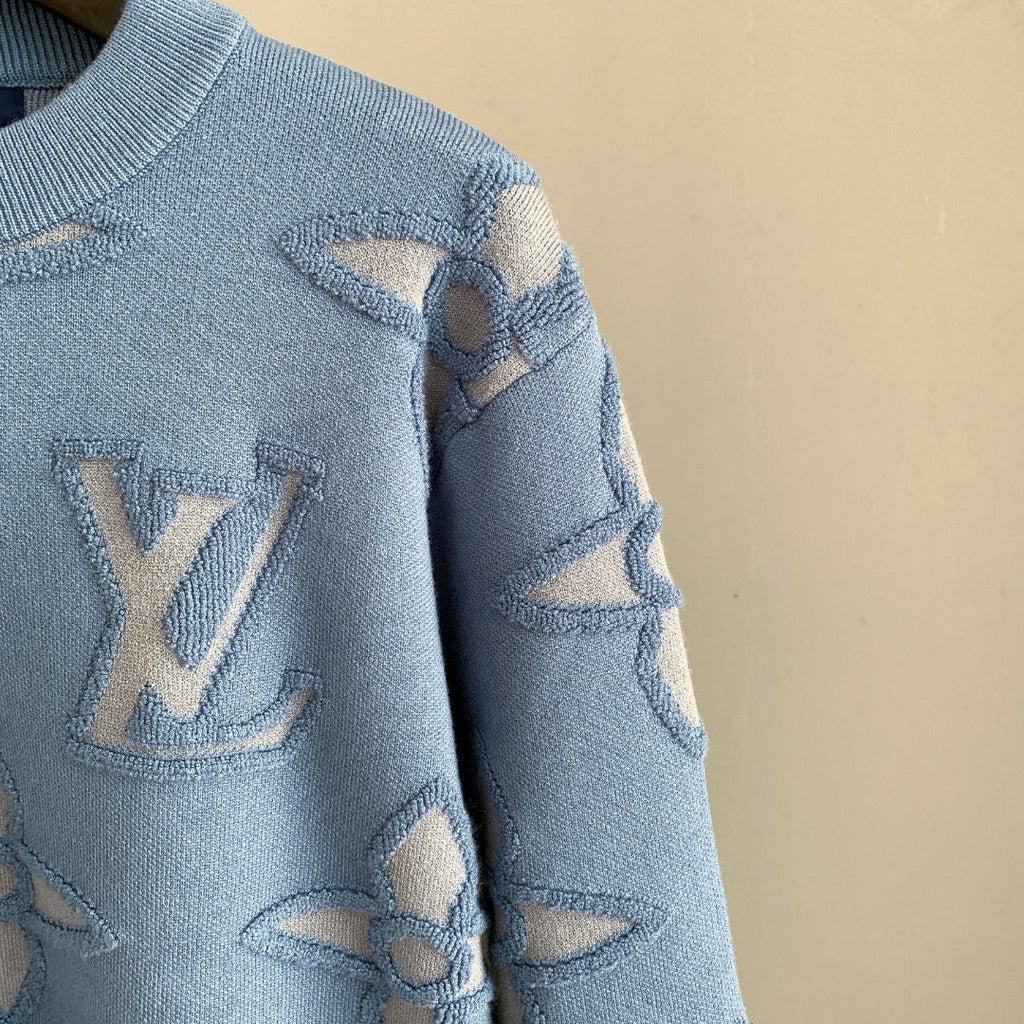 LV Jacquard Pullover Sweater