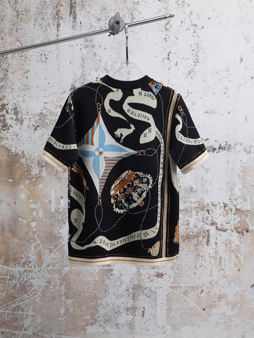 LV Jacquard Crew Neck T-Shirt