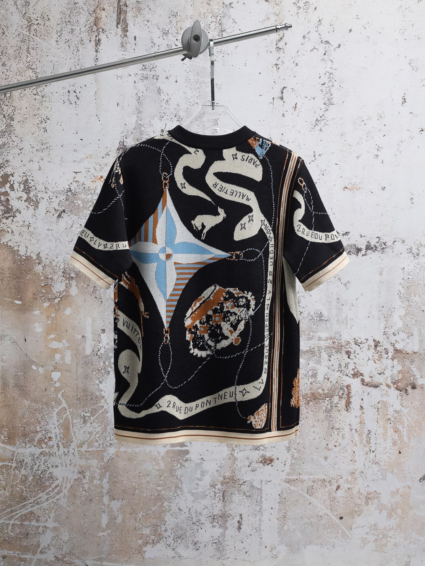 LV Jacquard Crew Neck T-Shirt
