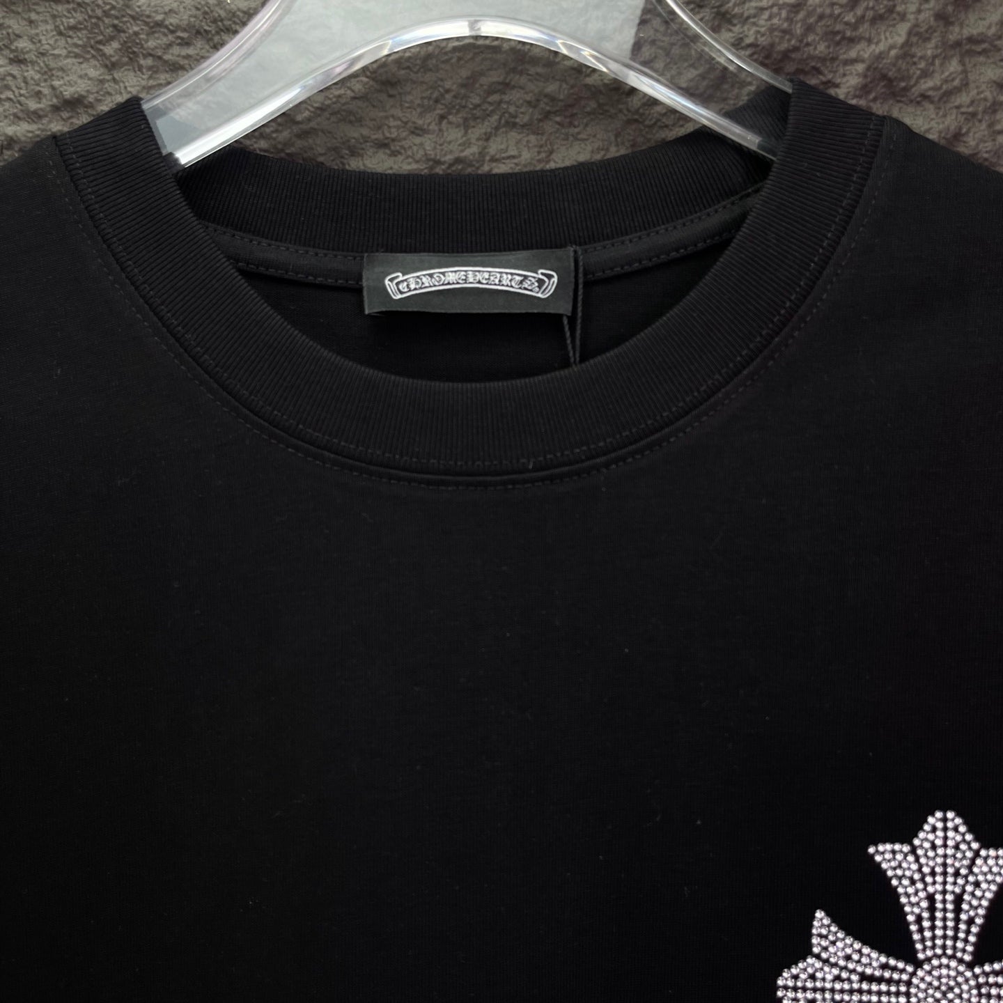 Chrome Hearts Rhinestone Short-Sleeve T-Shirt
