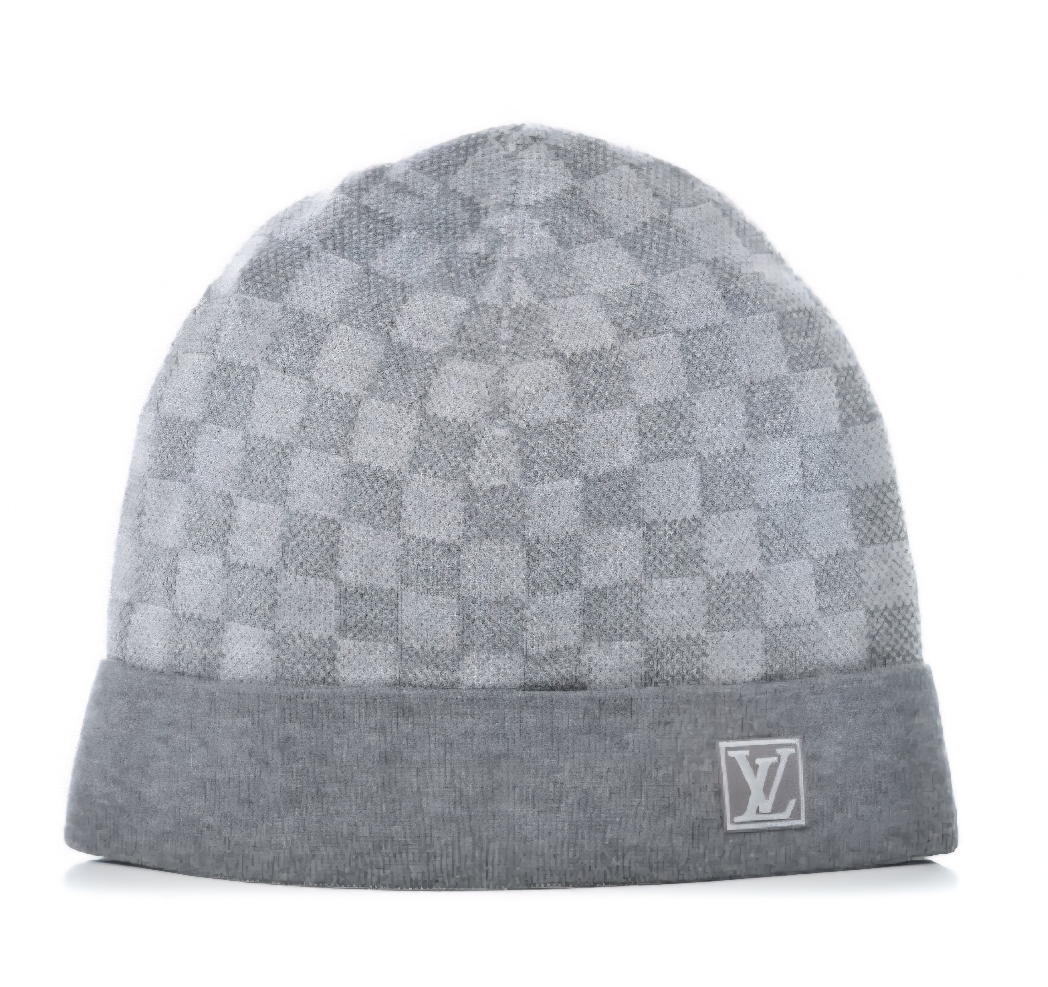 LV BEANIE CHECKERED BOARD