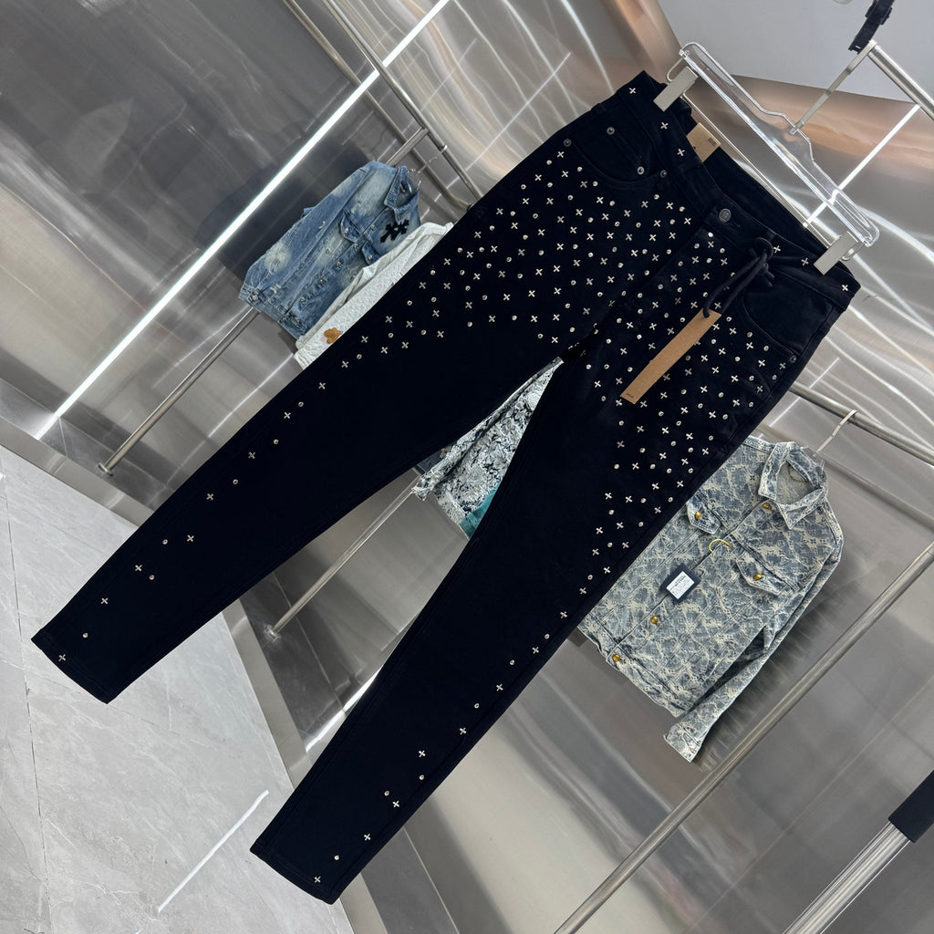 Ksubi Embroidered Fitted Jeans