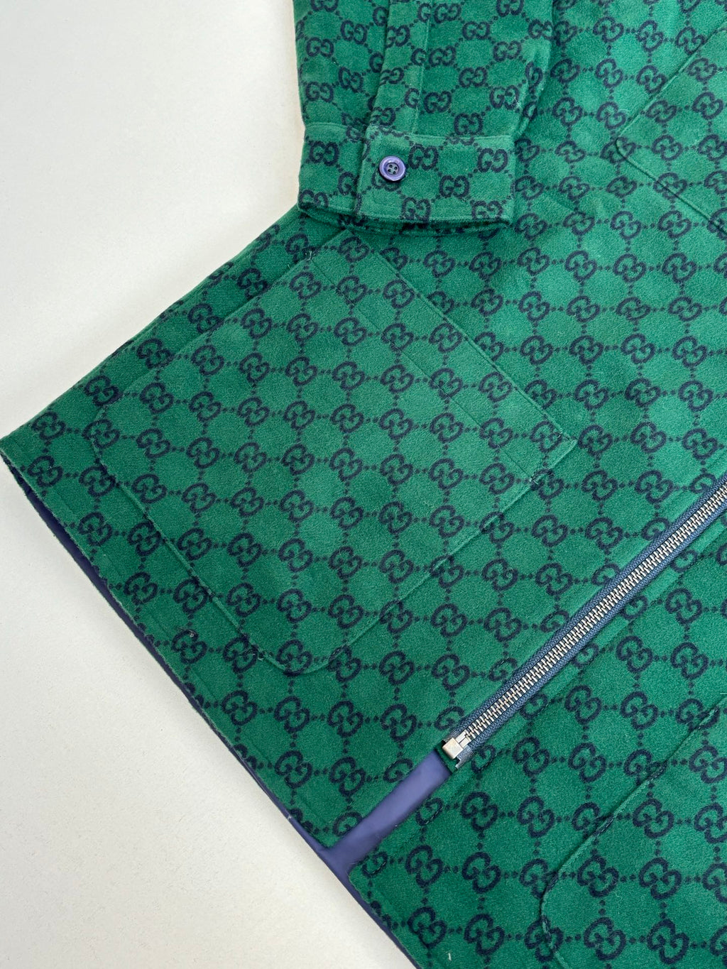 Gucci Monogram Double G Wool Jacket