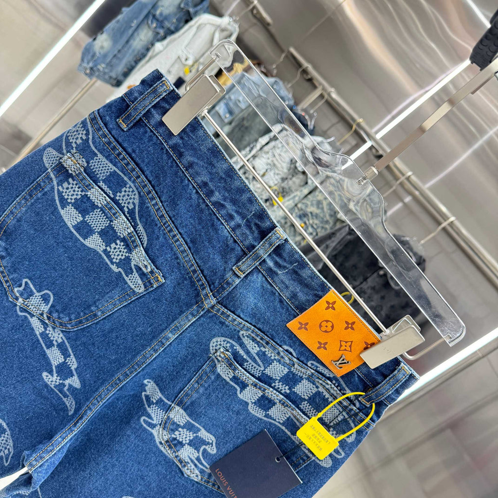 LV Denim Shorts