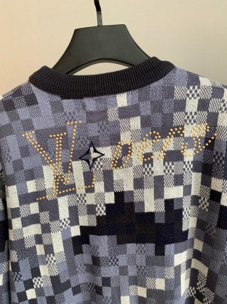 LV Camouflage Mosaic Knit Sweater