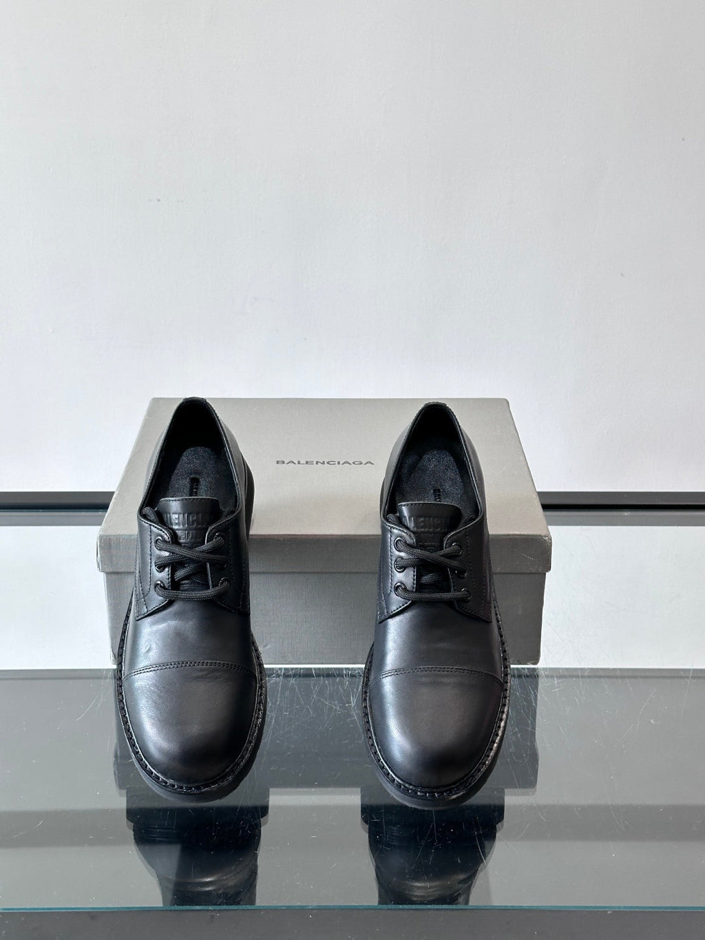 Balenciaga Geniune Leather Derby Shoes