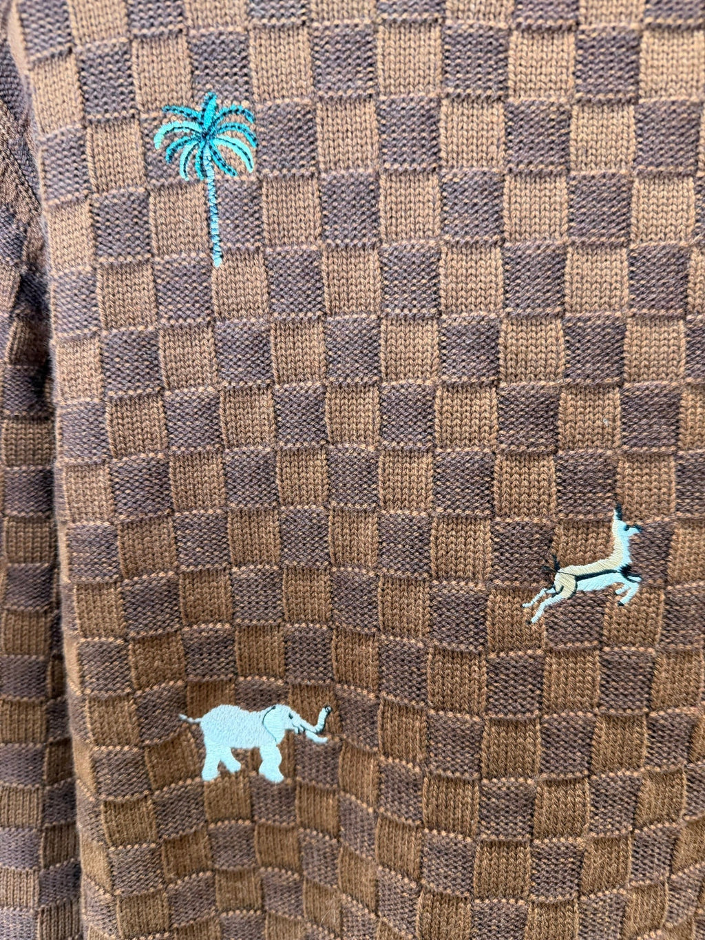 LV Animal Embroidery Sweater