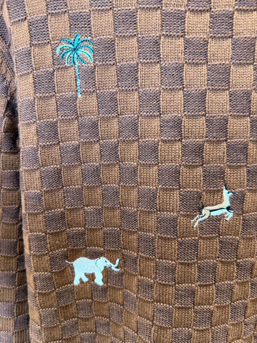 LV Animal Embroidery Sweater